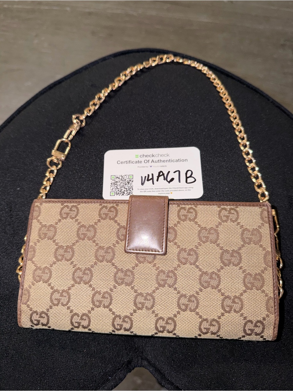 Gucci Brown Monogram Wallet - Picture 9 of 14